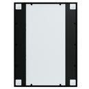 vidaXL 2 db fekete fém fali tükör 80x60 cm