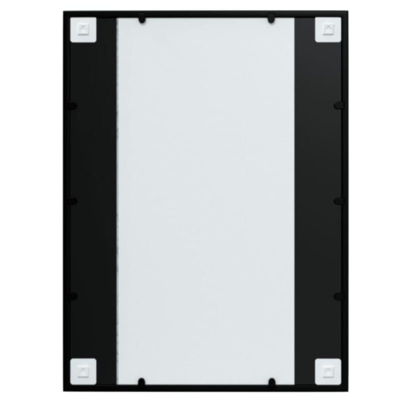 vidaXL 2 db fekete fém fali tükör 80x60 cm