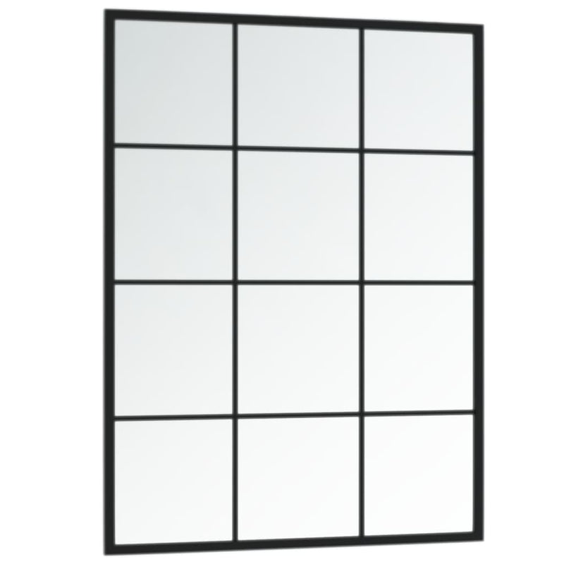 vidaXL 3 db fekete fém fali tükör 80x60 cm