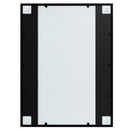 vidaXL 3 db fekete fém fali tükör 80x60 cm