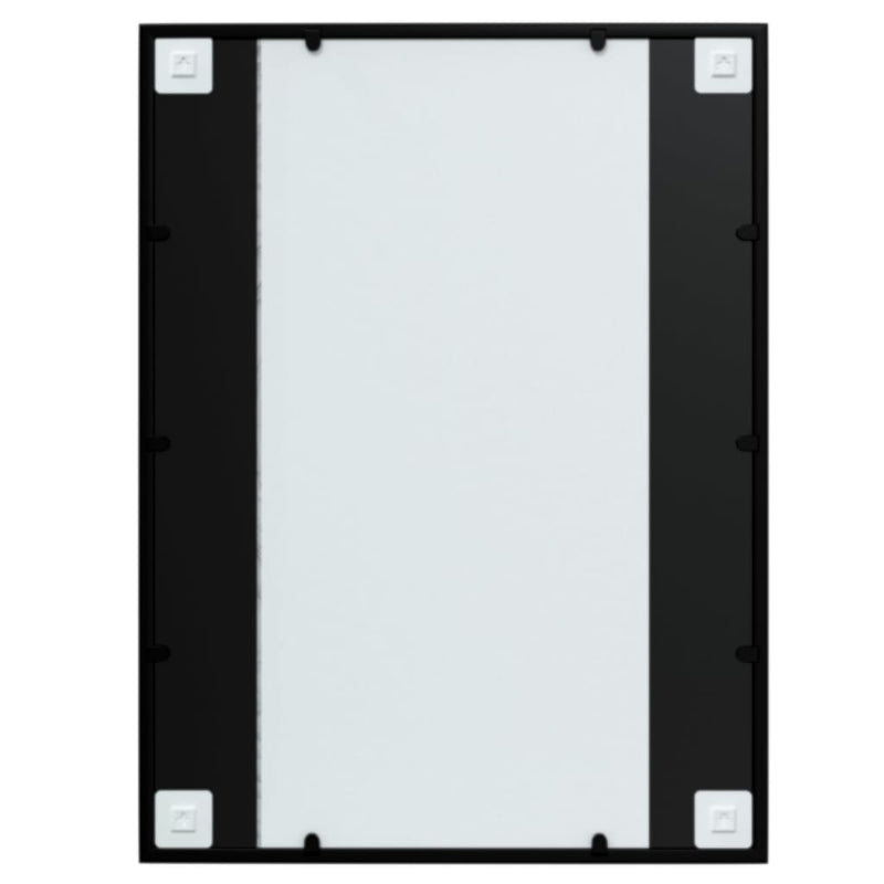 vidaXL 3 db fekete fém fali tükör 80x60 cm