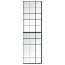 vidaXL 2 db fekete fém fali tükör 100x60 cm