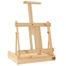 vidaXL tömör fenyőfa asztali festőállvány fiókkal 41,5 x 37 x 12 cm