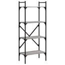 vidaXL 4 szintes szürke sonoma színű fa könyvespolc 56x31,5x138,5 cm