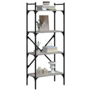 vidaXL 4 szintes szürke sonoma színű fa könyvespolc 56x31,5x138,5 cm