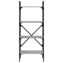 vidaXL 4 szintes szürke sonoma színű fa könyvespolc 56x31,5x138,5 cm