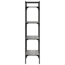 vidaXL 4 szintes szürke sonoma színű fa könyvespolc 56x31,5x138,5 cm