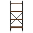 vidaXL 4 szintes barna tölgyszínű fa könyvespolc 56x31,5x138,5 cm