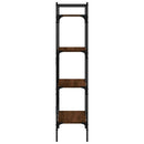 vidaXL 4 szintes barna tölgyszínű fa könyvespolc 56x31,5x138,5 cm