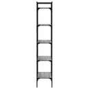 vidaXL 5 szintes szürke sonoma színű fa könyvespolc 56 x 31,5 x 174 cm