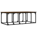 vidaXL füstös tölgy színű szerelt fa dohányzóasztal 100x50x35,5 cm