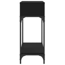 vidaXL fekete szerelt fa tálalóasztal 100 x 30,5 x 75 cm