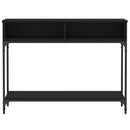 vidaXL fekete szerelt fa tálalóasztal 100 x 30,5 x 75 cm