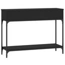 vidaXL fekete szerelt fa tálalóasztal 100 x 30,5 x 75 cm