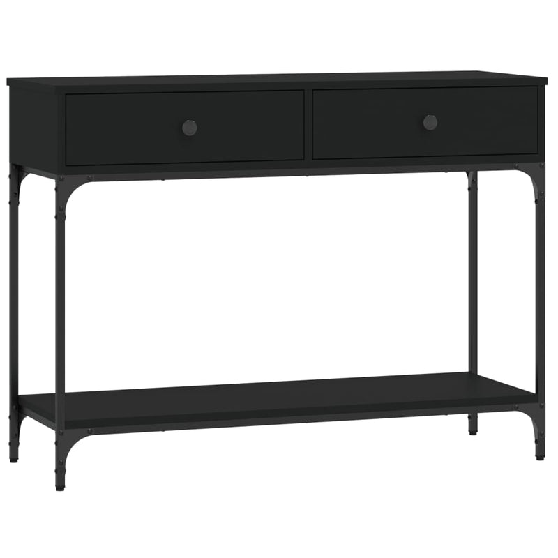 vidaXL fekete szerelt fa tálalóasztal 100 x 34,5 x 75 cm
