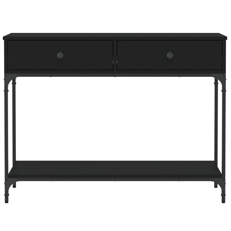 vidaXL fekete szerelt fa tálalóasztal 100 x 34,5 x 75 cm