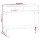 vidaXL füstös tölgy színű szerelt fa tálalóasztal 100 x 34,5 x 75 cm