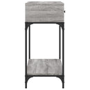 vidaXL szürke sonoma színű szerelt fa konzolasztal 100 x 34,5 x 75 cm