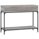 vidaXL szürke sonoma színű szerelt fa konzolasztal 100 x 34,5 x 75 cm
