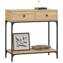 vidaXL sonoma tölgy színű szerelt fa dohányzóasztal 75 x 34,5 x 75 cm
