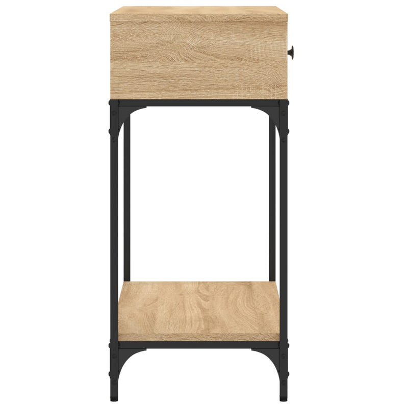 vidaXL sonoma tölgy színű szerelt fa dohányzóasztal 75 x 34,5 x 75 cm