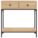 vidaXL sonoma tölgy színű szerelt fa dohányzóasztal 75 x 34,5 x 75 cm