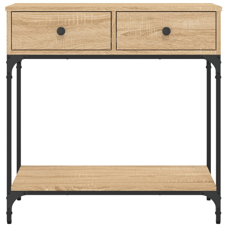 vidaXL sonoma tölgy színű szerelt fa dohányzóasztal 75 x 34,5 x 75 cm