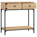 vidaXL sonoma tölgy színű szerelt fa dohányzóasztal 75 x 34,5 x 75 cm