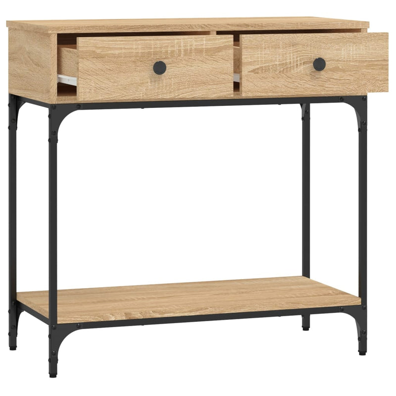 vidaXL sonoma tölgy színű szerelt fa dohányzóasztal 75 x 34,5 x 75 cm