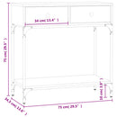 vidaXL sonoma tölgy színű szerelt fa dohányzóasztal 75 x 34,5 x 75 cm