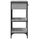 vidaXL szürke sonoma színű szerelt fa konzolasztal 75 x 34,5 x 75 cm