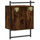 vidaXL 2 db füstös tölgy szerelt fa fali éjjeliszekrény 40x30x61 cm