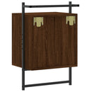 vidaXL 2 db barna tölgy szerelt fa fali éjjeliszekrény 40 x 30 x 61 cm