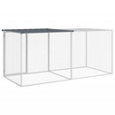 vidaXL antracit színű, horganyzott acél csirkeketrec tetővel 203 x 98 x 90 cm