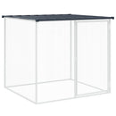 vidaXL antracit színű, horganyzott acél csirkeketrec tetővel 203 x 98 x 90 cm