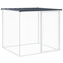 vidaXL antracitszürke horganyzott acél tyúkketrec tetővel 403x98x90 cm