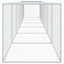 vidaXL antracitszürke horganyzott acél tyúkketrec tetővel 603x98x90 cm
