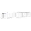 vidaXL antracitszürke horganyzott acél tyúkketrec tetővel 603x98x90 cm