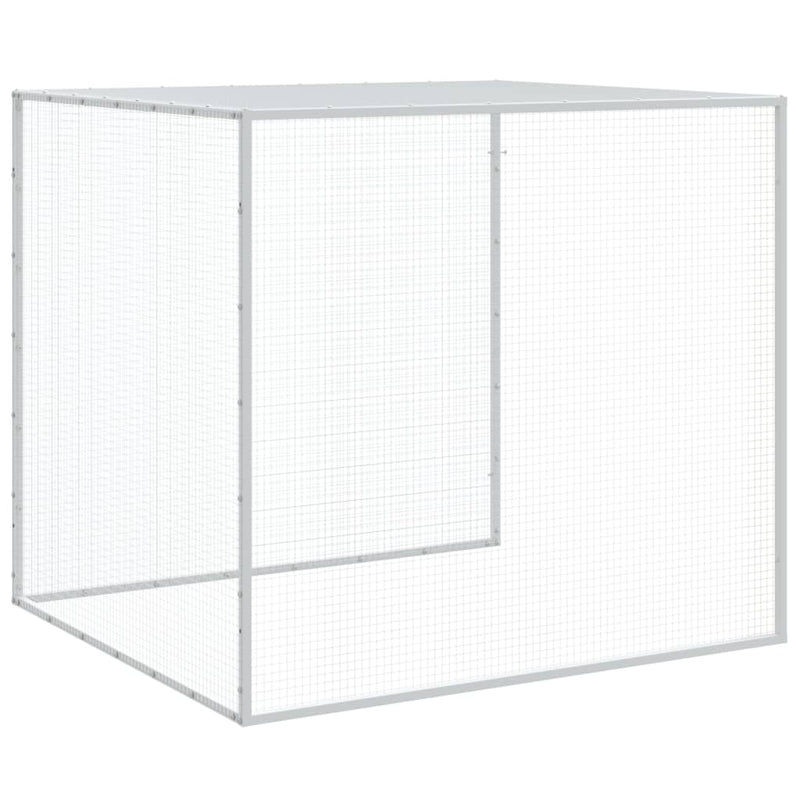 vidaXL antracitszürke horganyzott acél tyúkketrec tetővel 603x98x90 cm