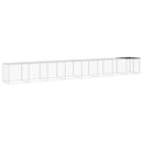 vidaXL antracitszürke horganyzott acél tyúkketrec tetővel 803x98x90 cm