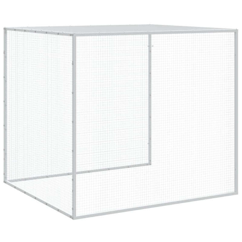 vidaXL antracitszürke horganyzott acél tyúkketrec tetővel 803x98x90 cm