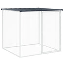 vidaXL antracitszürke horganyzott acél tyúkketrec tetővel 1003x98x90cm