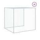 vidaXL antracitszürke horganyzott acél tyúkketrec tetővel 1003x98x90cm