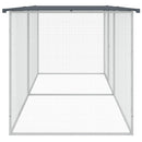 vidaXL antracit színű, horganyzott acél csirkeketrec tetővel 203 x 98 x 90 cm