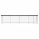 vidaXL antracitszürke horganyzott acél tyúkketrec tetővel 403x98x90 cm