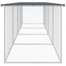 vidaXL antracitszürke horganyzott acél tyúkketrec tetővel 403x98x90 cm