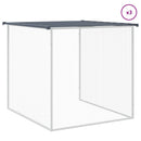 vidaXL antracitszürke horganyzott acél tyúkketrec tetővel 403x98x90 cm