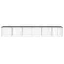 vidaXL antracitszürke horganyzott acél tyúkketrec tetővel 603x98x90 cm