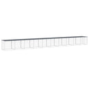 vidaXL antracitszürke horganyzott acél tyúkketrec tetővel 1003x98x90cm