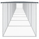 vidaXL antracitszürke horganyzott acél tyúkketrec tetővel 1003x98x90cm